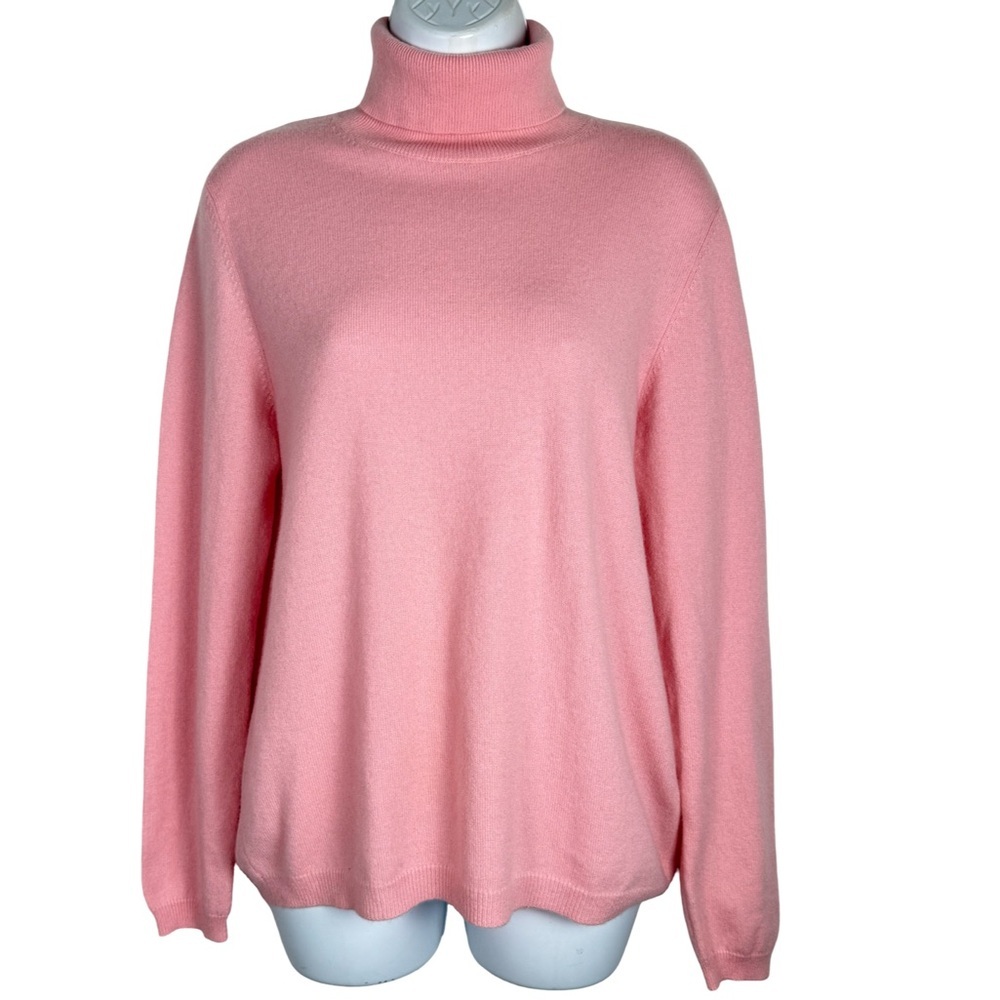 Nordstrom Soft Pink Turtleneck 100% Cashmere Sweater